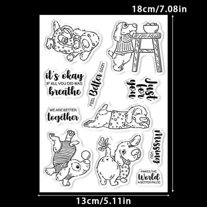 Naughty Puppy Dies & Stamps Set