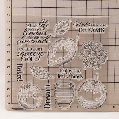 Fruit Pattern DIY Scrapbook Clear Stamps