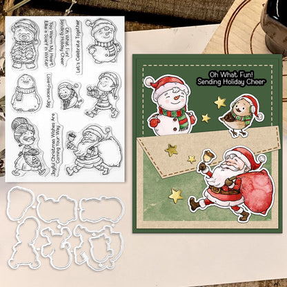 Santa Claus Snowman Dies & Stamps Set