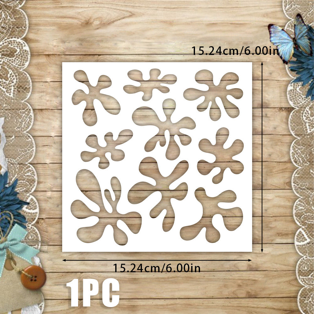 Water Stain Pattern DIY Painting Hollow Stencil