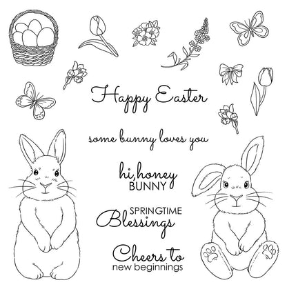 Easter Bunny Dies & Stamps Set