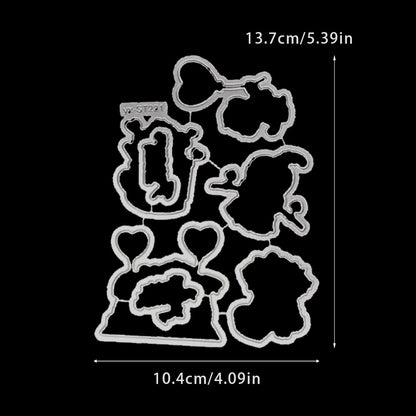 Valentine's Day Puppy Dies & Stamps Set