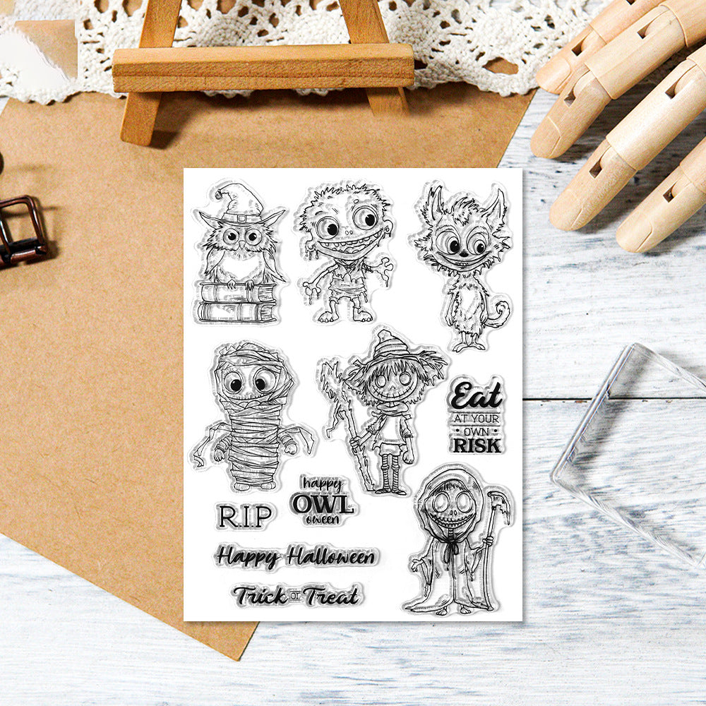 Halloween Monsters Dies & Stamps Set