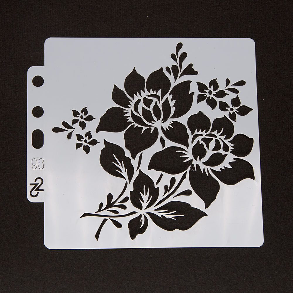 Flower Pattern Hollow Stencil