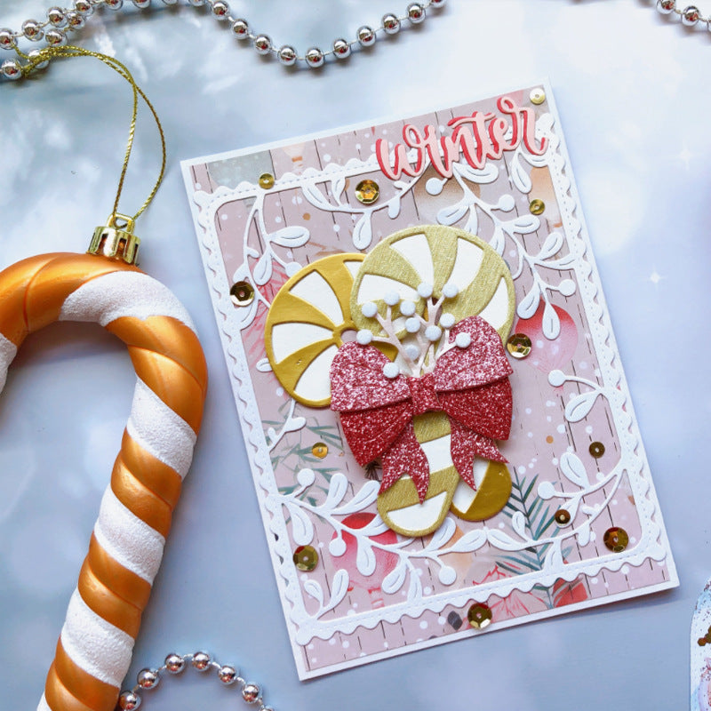 Christmas Candy Cane Metal Cutting Dies