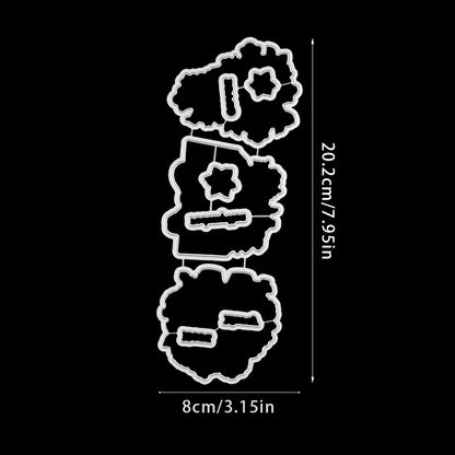Cross Flowers Dies & Stamps Set