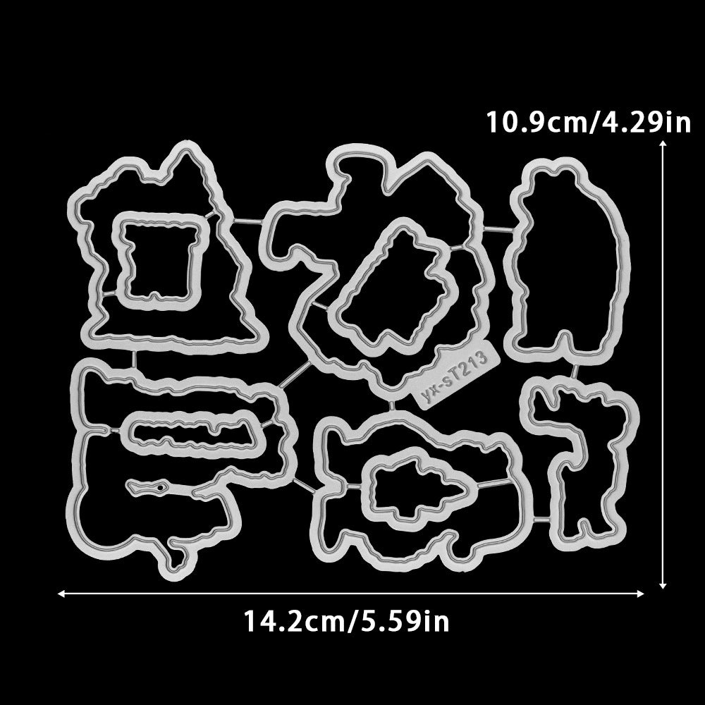 Christmas Bears Dies & Stamps Set