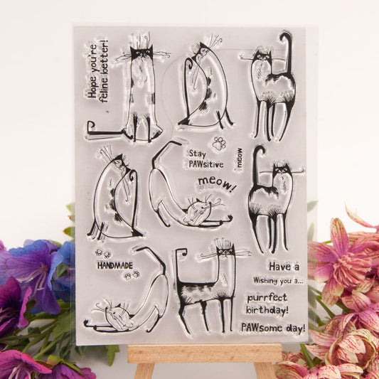 Different Cats Clear Stamps