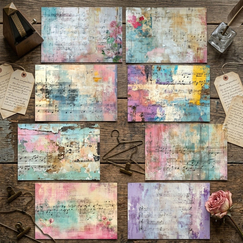 A5 Oil Painting Textures Journal Scrapbook Paper