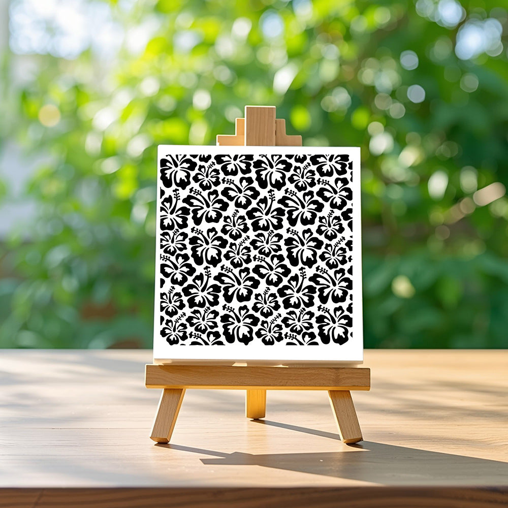 Floral Pattern DIY Painting Hollow Stencil