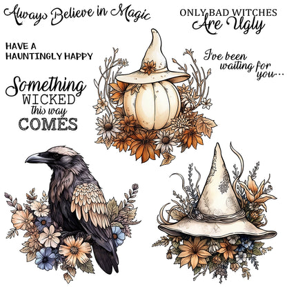 Halloween Pumpkin Crow Dies & Stamps Set