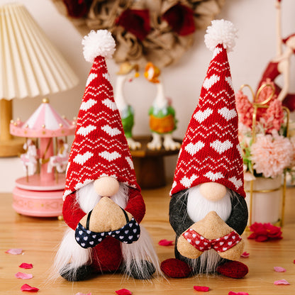 Valentine's Day Gnome Plush Doll Ornaments