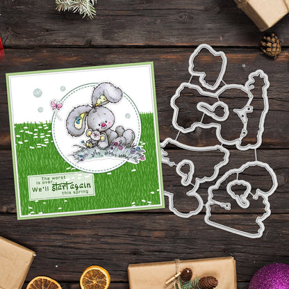 Spring Bunny Dies & Stamps Set