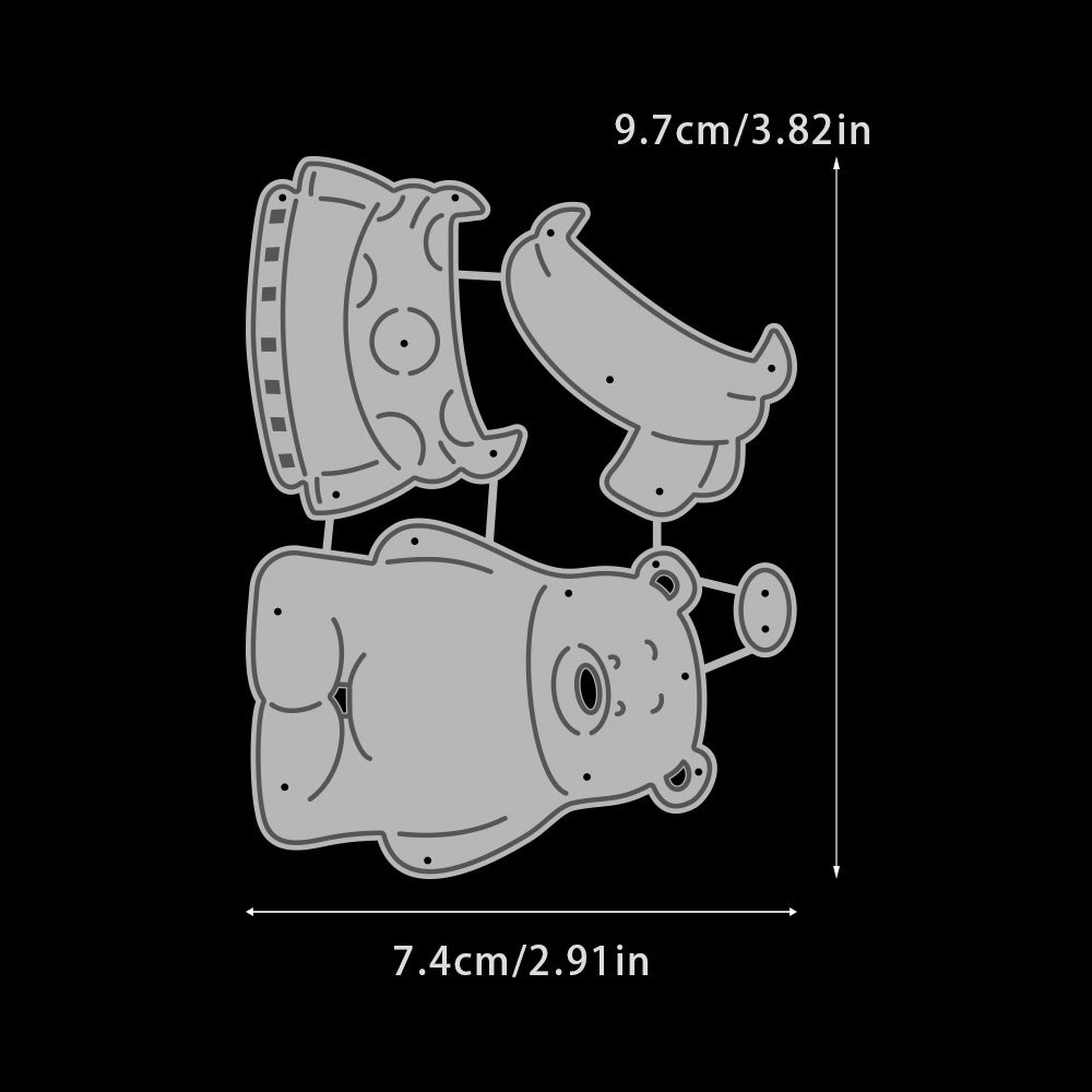 Christmas Bear Metal Cutting Dies