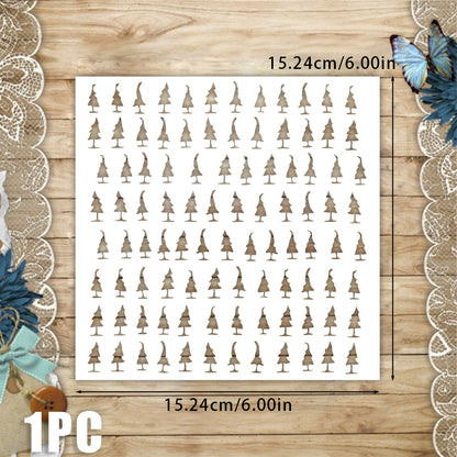 Small Tree Pattern DIY Painting Hollow Stencil