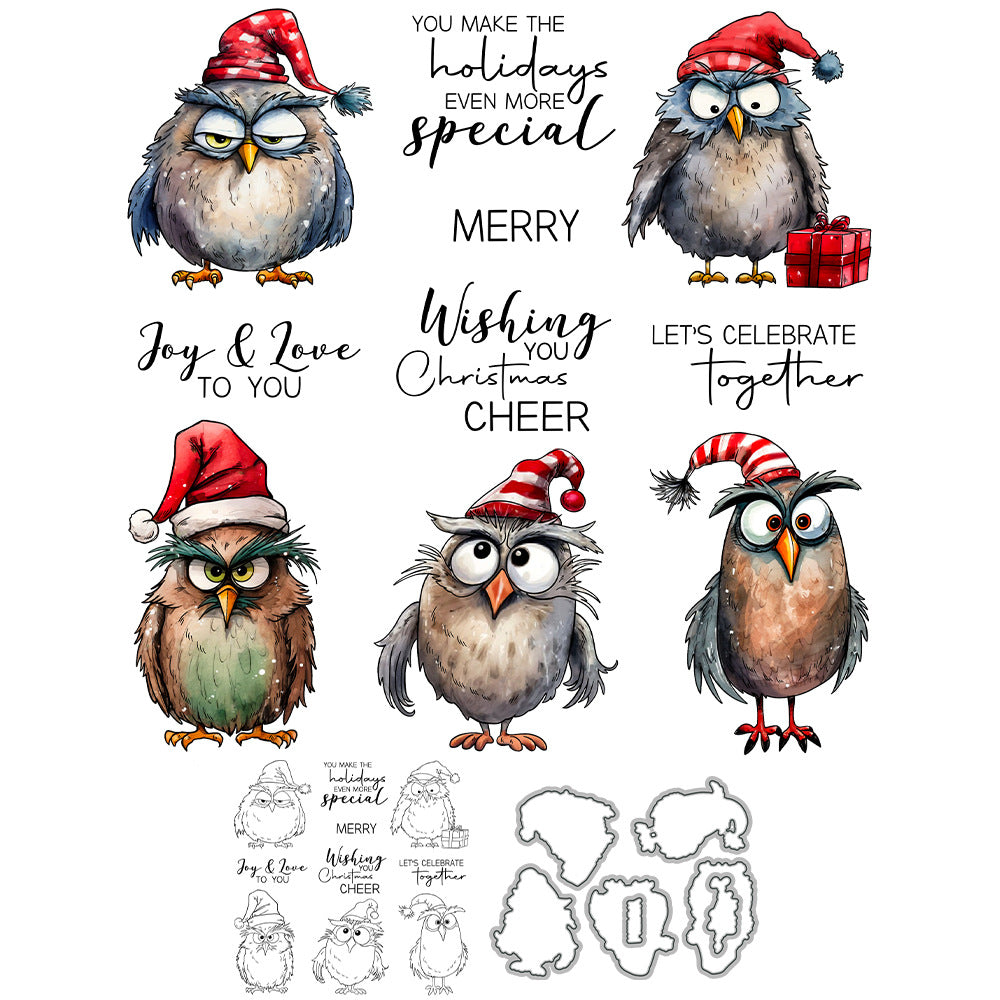 Christmas Owls Dies & Stamps Set