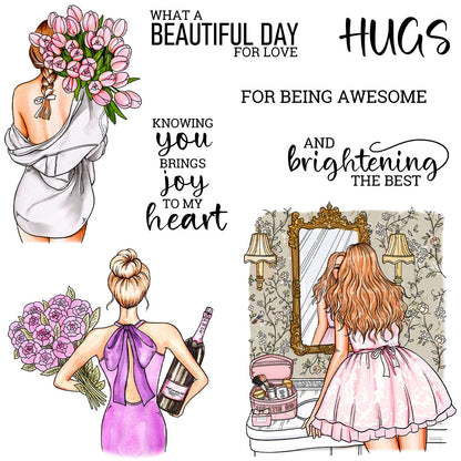 Fashion Girls Clear Stamps