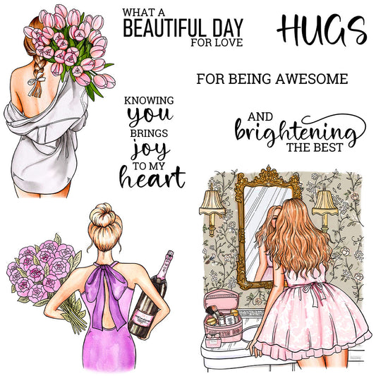 Fashion Girls Clear Stamps