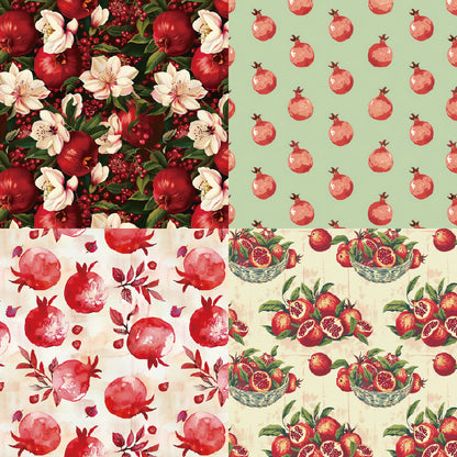 24PCS 6" Fruity Scrapbook Paper & Cardstock