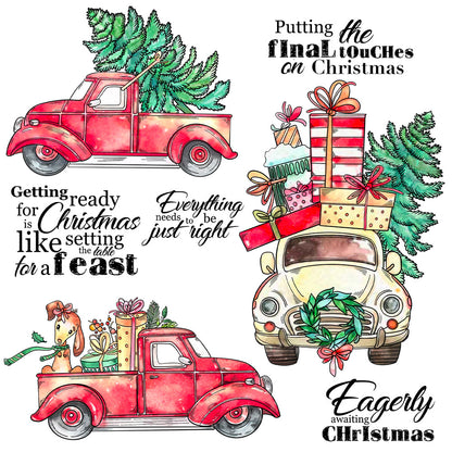 Christmas Gift Car Dies & Stamps Set
