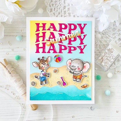 "Happy Summer" Words Metal Cutting Dies