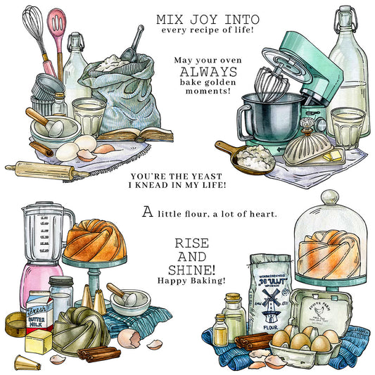 Kitchen Baking Tools Clear Stamps