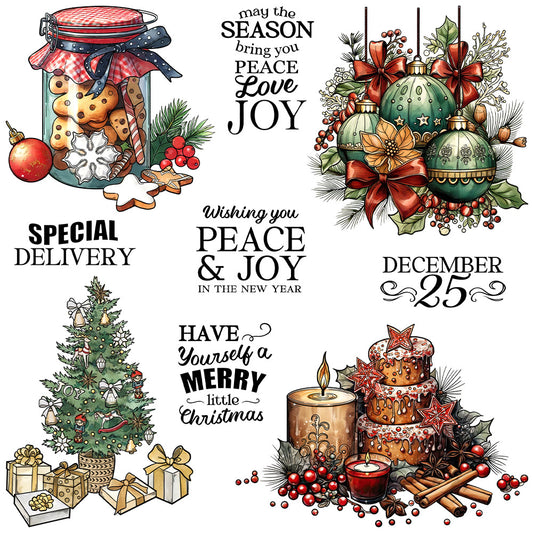 Christmas Theme Clear Stamps