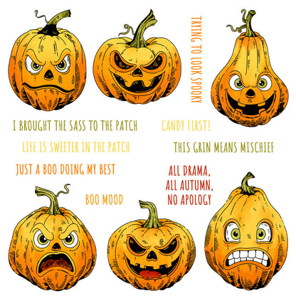 Funny Pumpkins Dies & Stamps Set