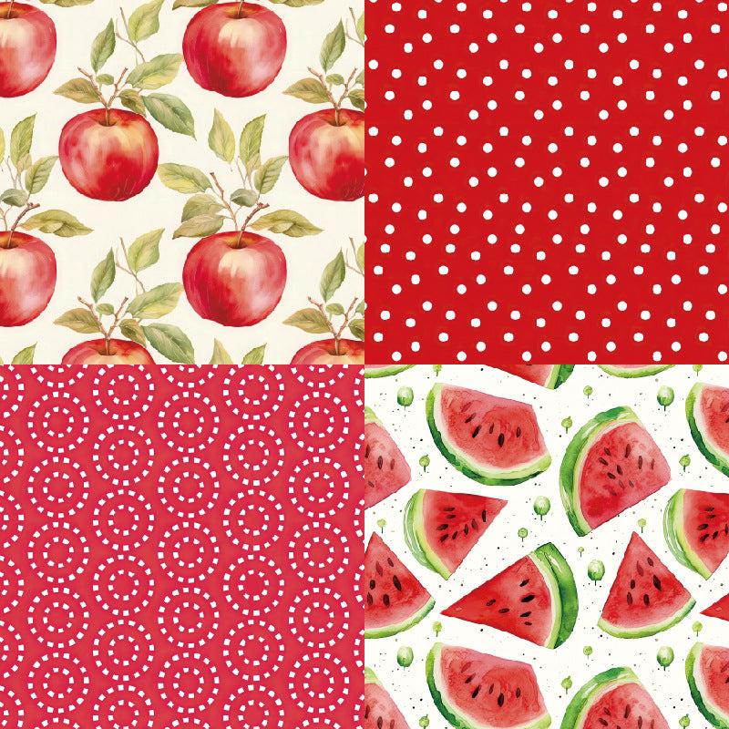 24PCS 6" Cherries The Cuttest Scrapbook Paper & Cardstock