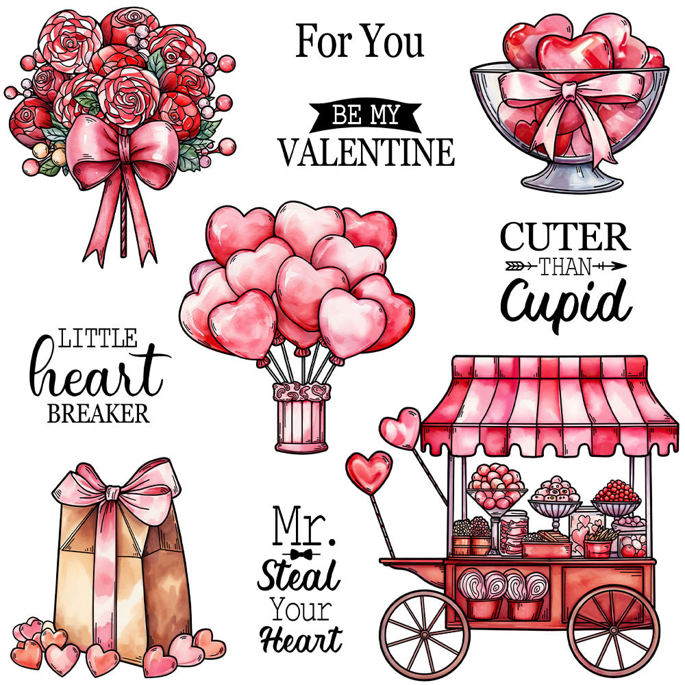 Valentine's Day Theme Clear Stamps
