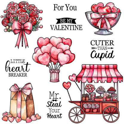 Valentine's Day Theme Clear Stamps