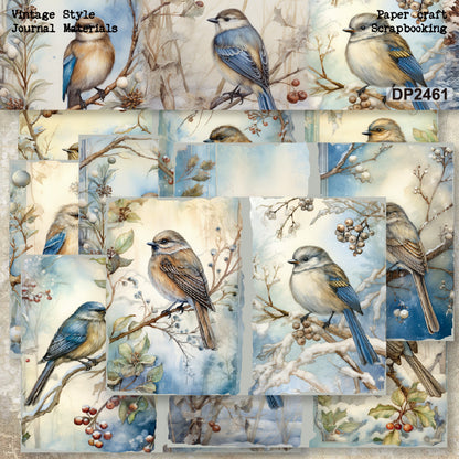 A5 Cute Birds Journal Scrapbook Paper