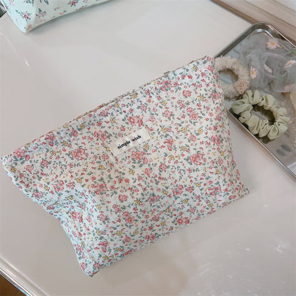 Fresh and Simple Floral Cosmetic Bag