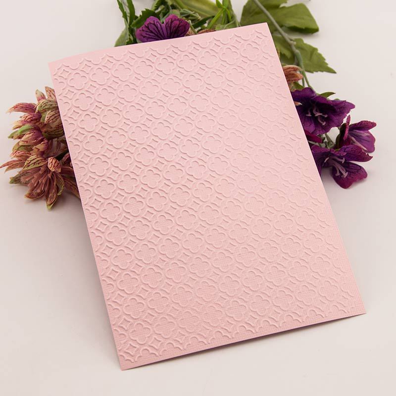 Clover Pattern Plastic Embossing Folder