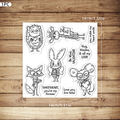 Valentine's Day Animals Dies & Stamps Set