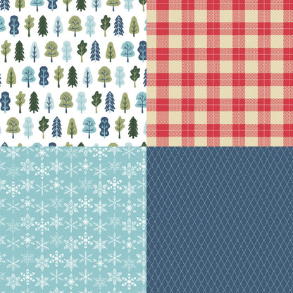 24PCS 6" Frosty Scrapbook Paper & Cardstock