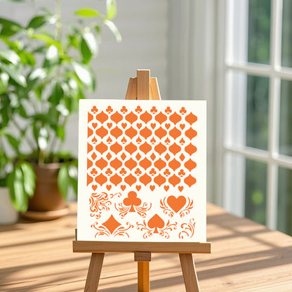 Poker DIY Painting Hollow Stencil