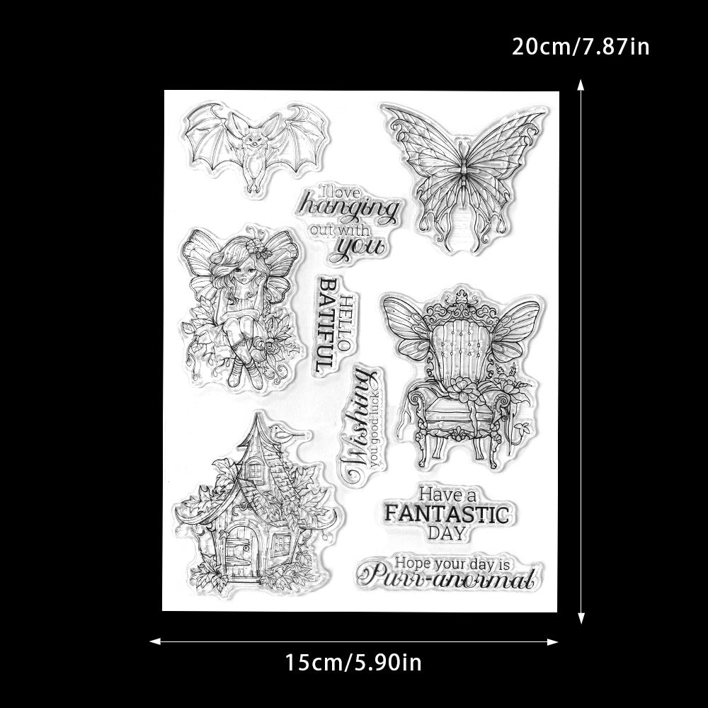 Halloween Elements Dies & Stamps Set