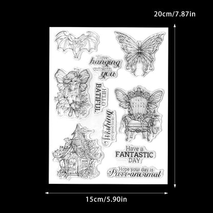 Halloween Elements Dies & Stamps Set