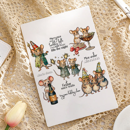 Christmas Mouse Clear Stamps