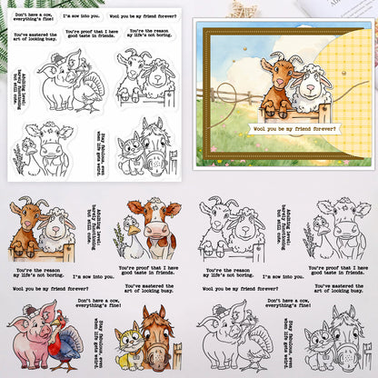 Animal Friendship Clear Stamps