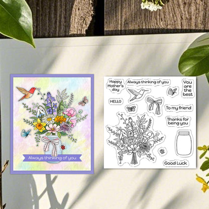 Jar Bouquet Dies & Stamps Set