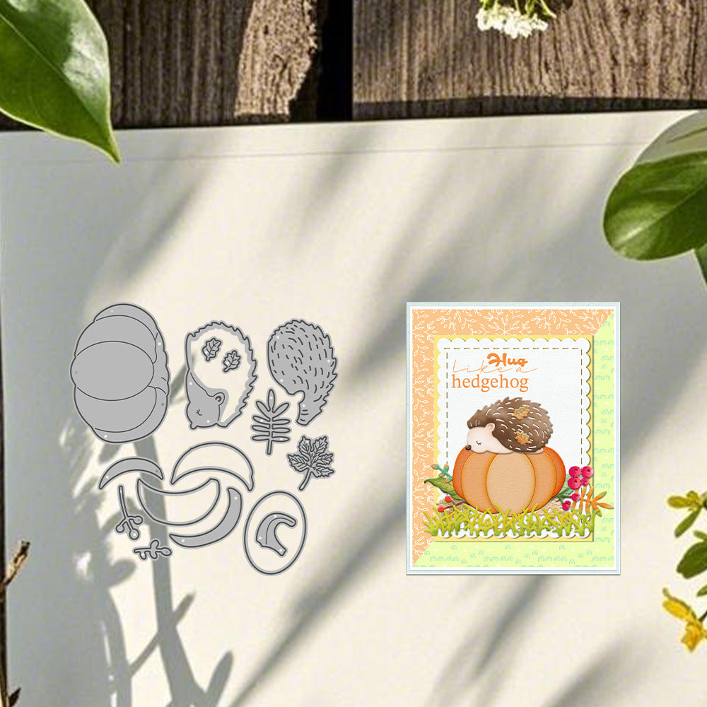 Hedgehog Pumpkin Metal Cutting Dies