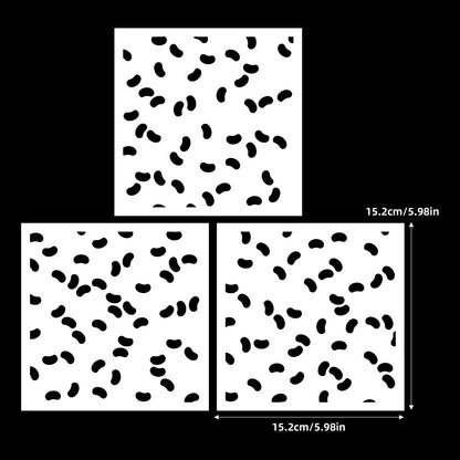 3 PCS Creative Patterns DIY Painting Hollow Stencil