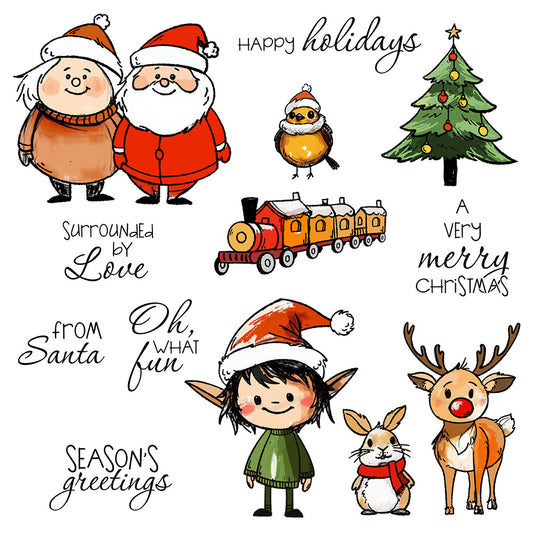 Winter Family Dies & Stamps Set
