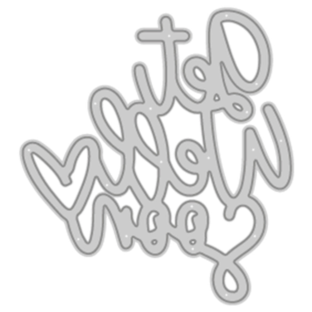 "Get Well Soon" Blessings Metal Cutting Dies