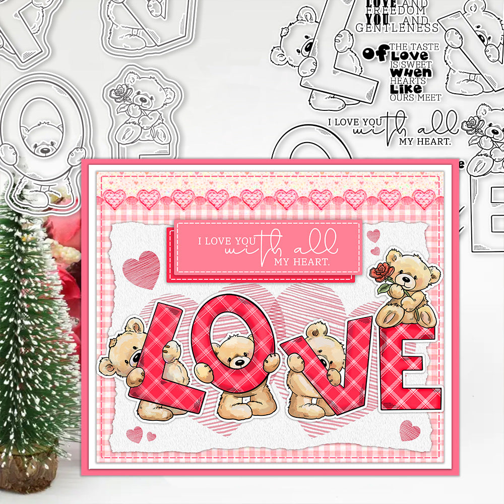 Valentine's Day Theme Dies & Stamps Set