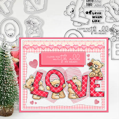 Valentine's Day Theme Dies & Stamps Set