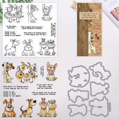 Naughty Dogs Dies & Stamps Set