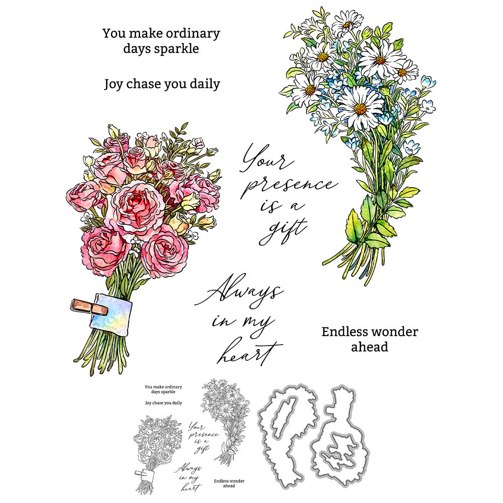 Beautiful Bouquet Dies & Stamps Set